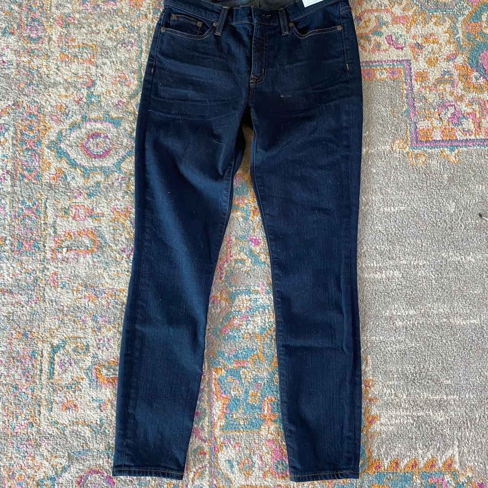 J. Crew dark denim toothpick jeans